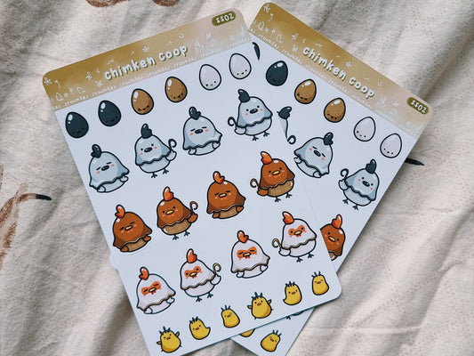 Chicken and Eggs Sticker Sheet