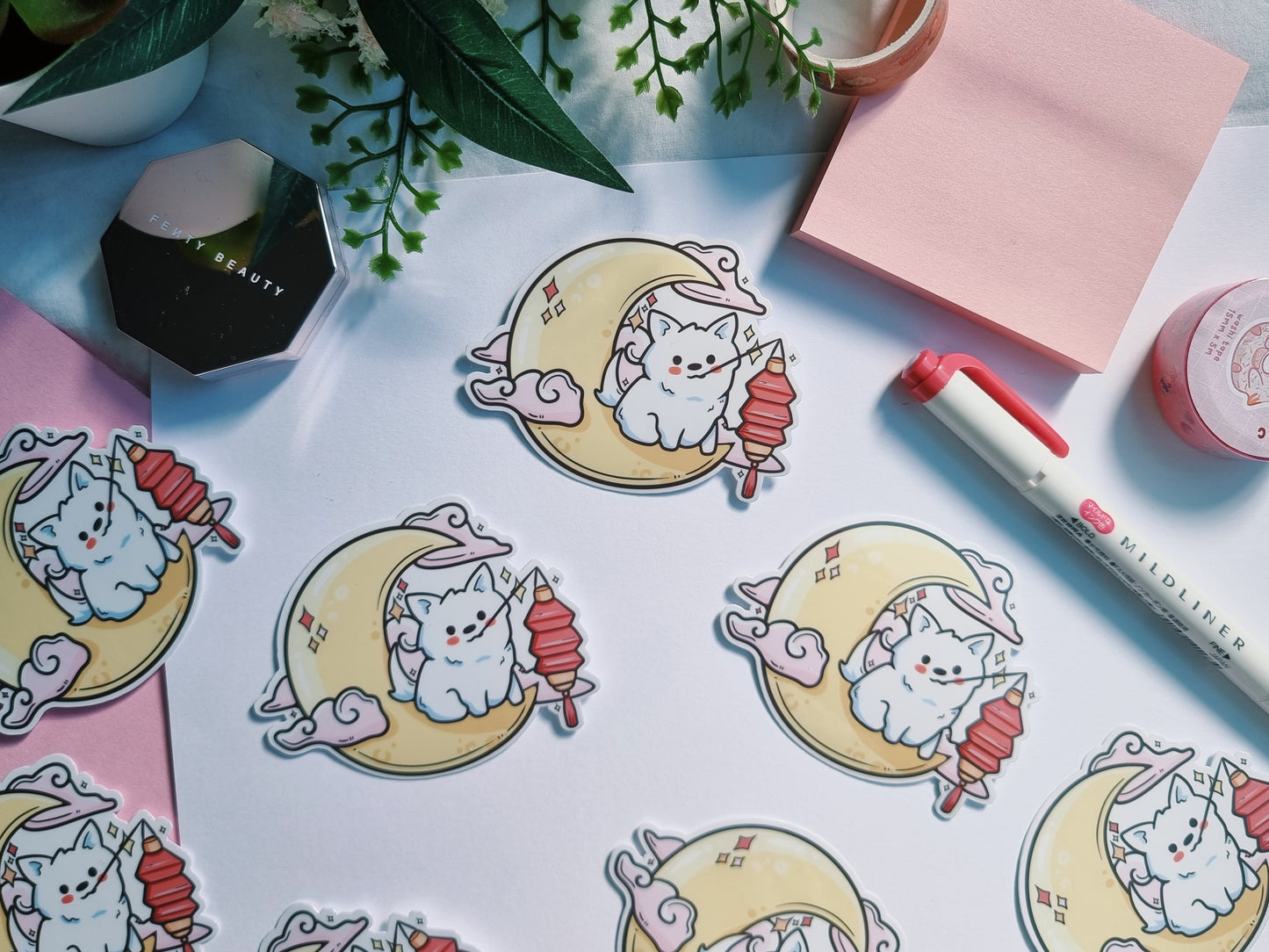 Dog Mooncake Festival Sticker