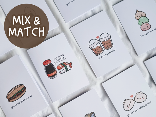 Snacks Greeting Card Bundles || Mix-and-Match
