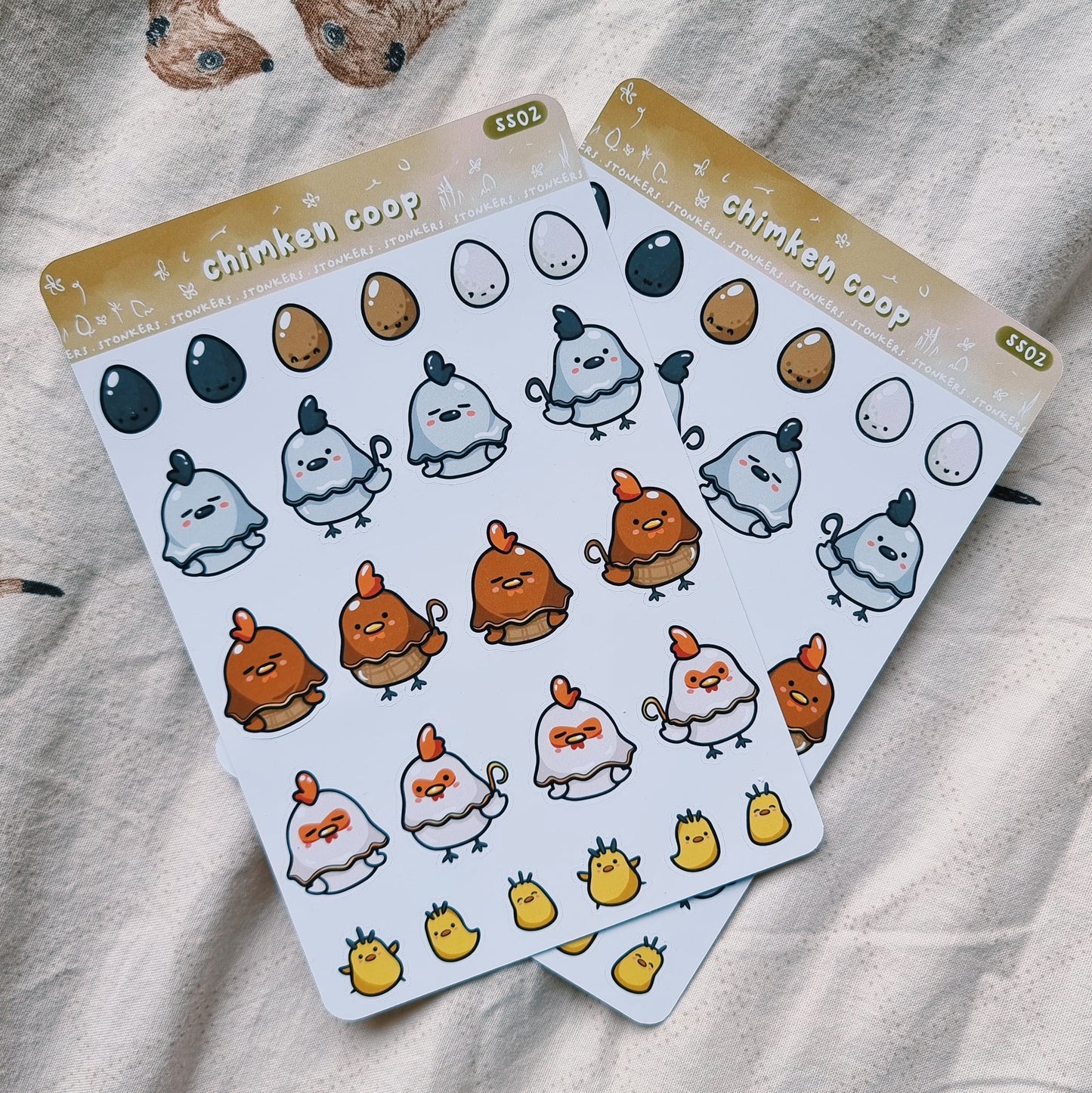 Farm Animals || 3 Sticker Sheet Pack