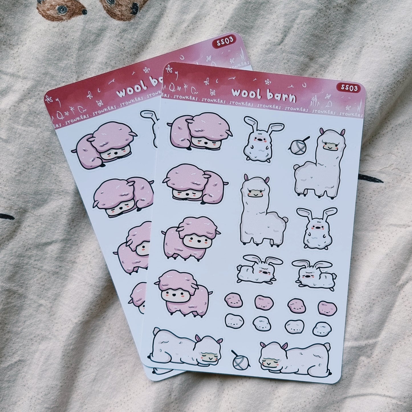 Farm Animals || 3 Sticker Sheet Pack