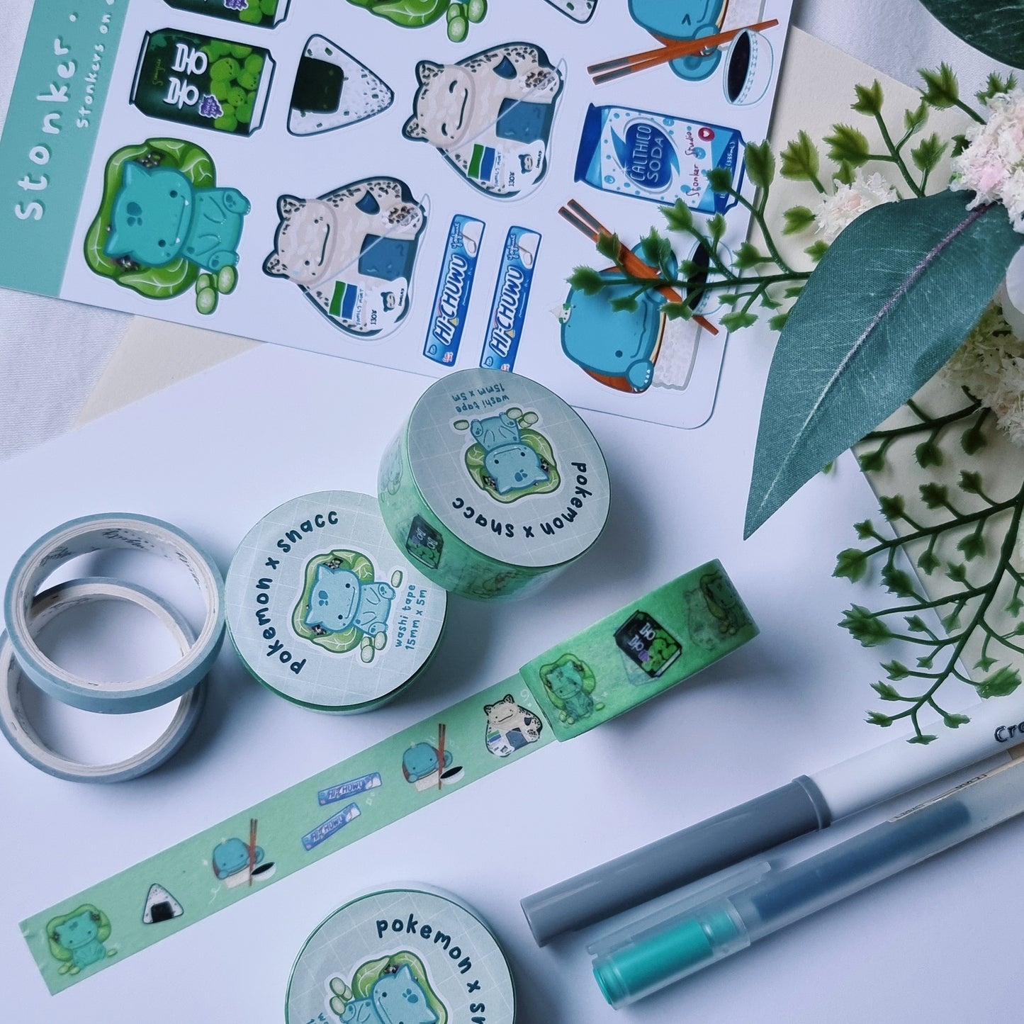 PM-Green Snacks Washi Tape