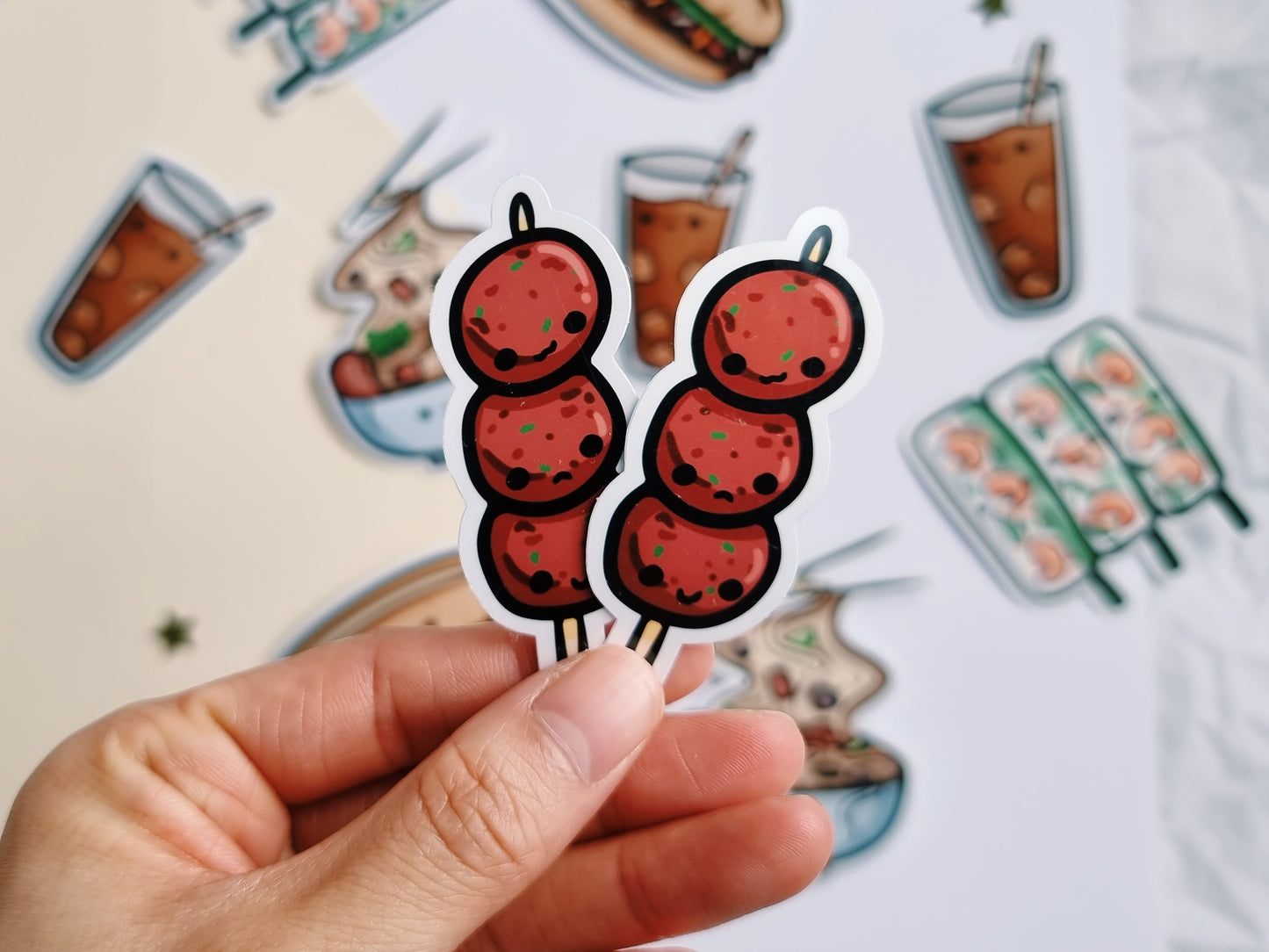 Nem Nuong / Vietnamese Grilled Pork Sausage Skewer Sticker