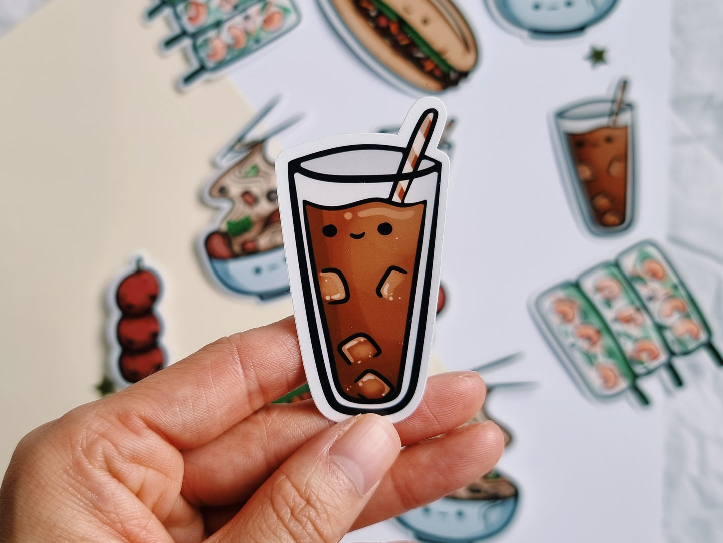 Vietnamese Food || 5 Piece Sticker Set