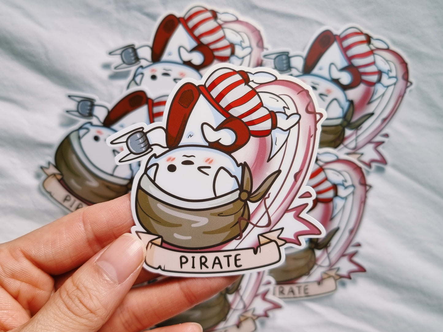 Dog Pirate Brawler Sticker