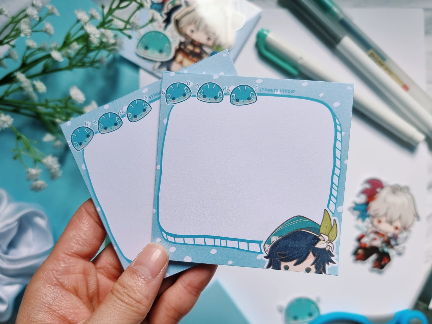 GI-Anemo Memo Pad - 18 Sheets