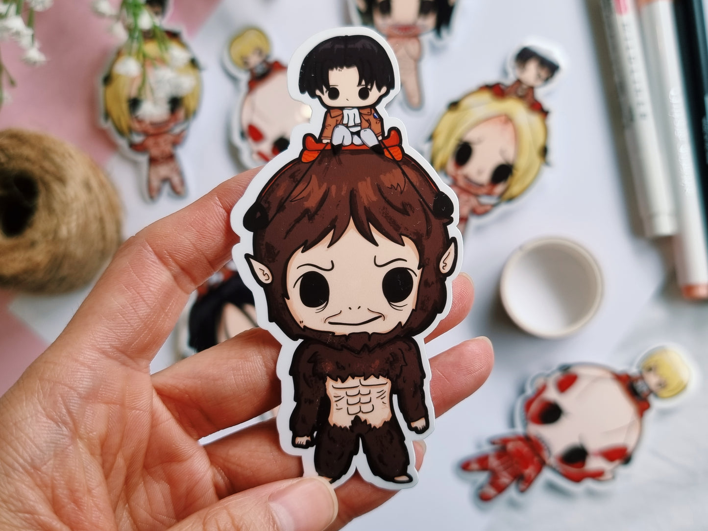 AOT || 4 piece sticker set