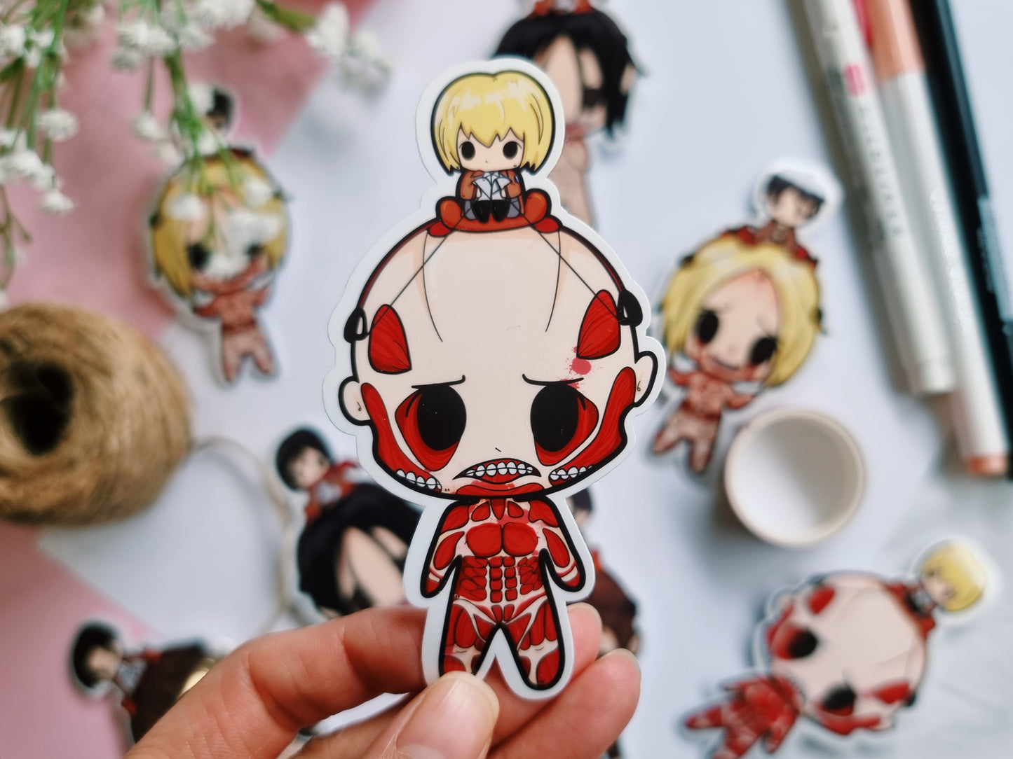 AOT || 4 piece sticker set