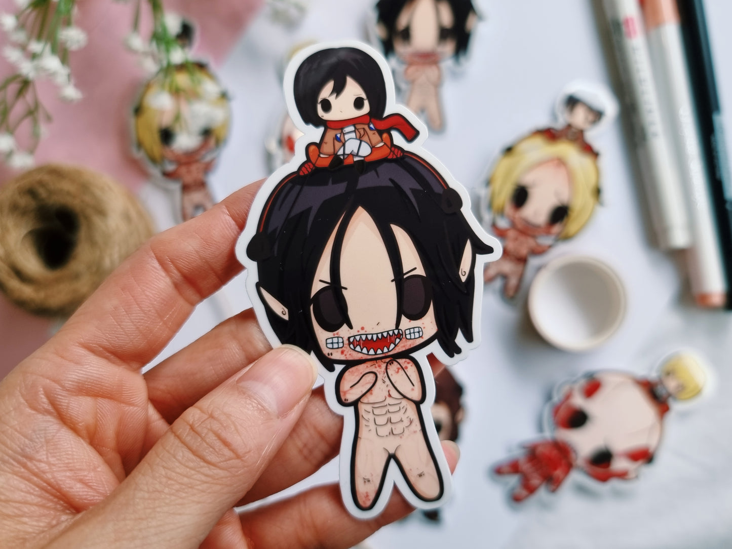 AOT || 4 piece sticker set