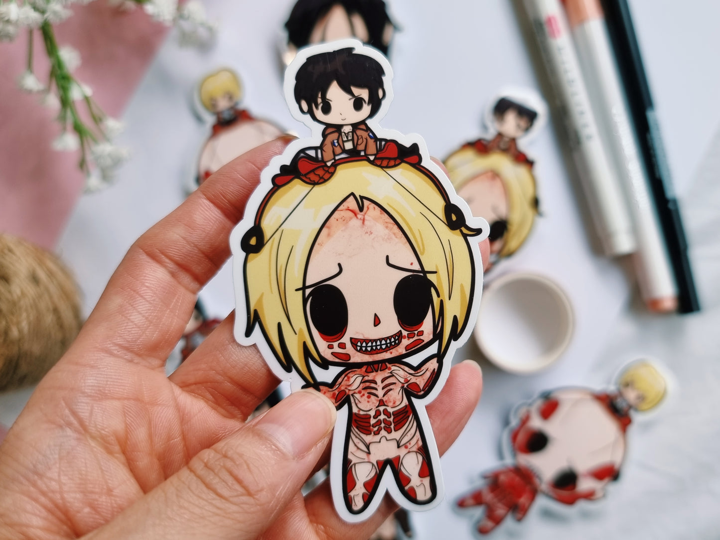 AOT || 4 piece sticker set