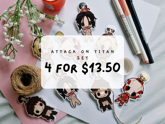 AOT || 4 piece sticker set