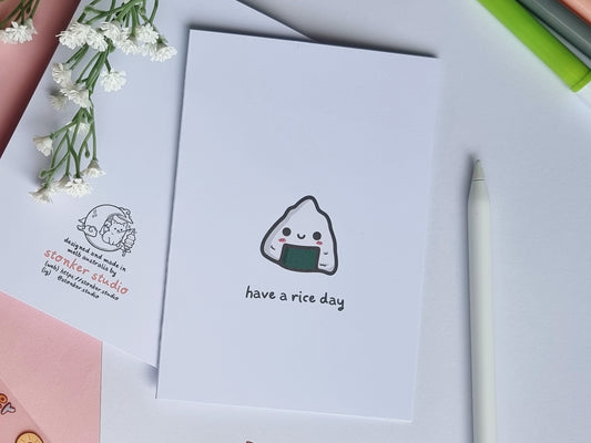 Onigiri Greeting Card