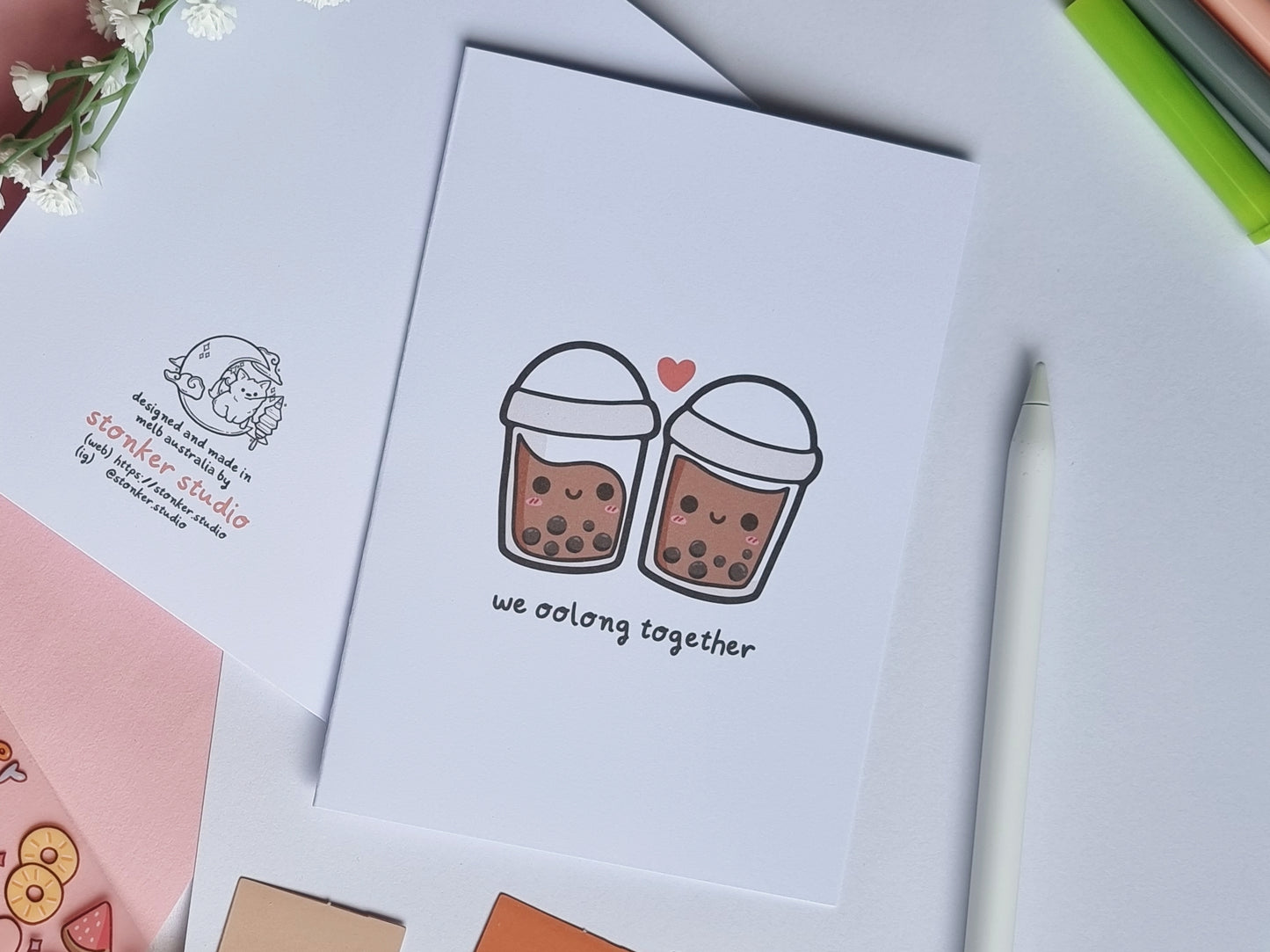 Bubble Tea / Boba Greeting Card