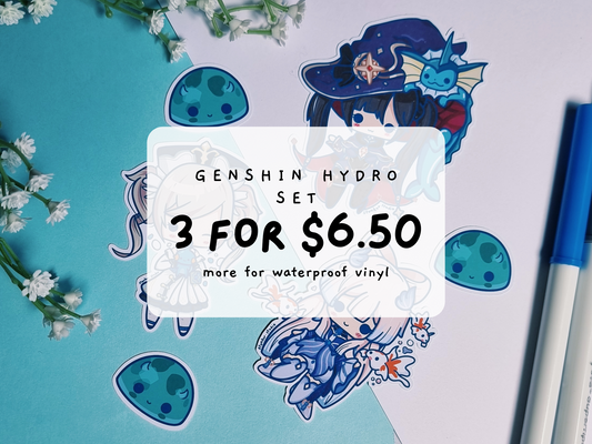 GI-Hydro || 3 Piece Sticker Set