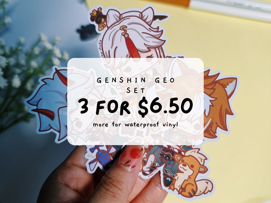 GI-Geo || 3 Piece Sticker Set