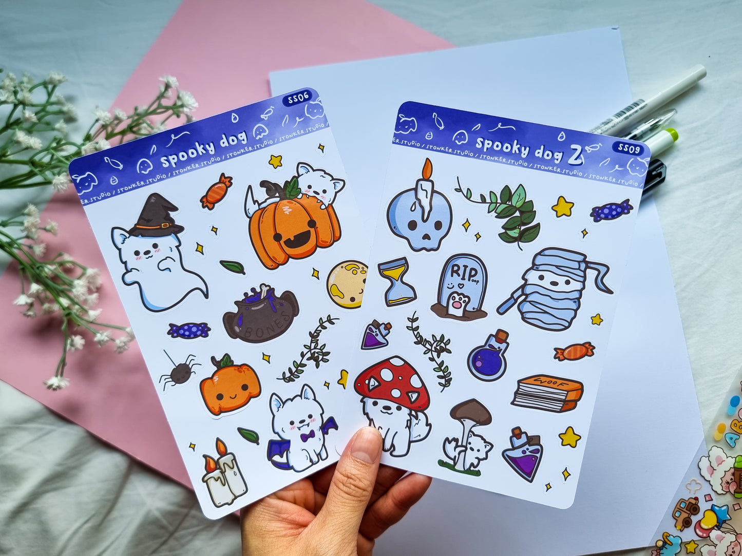 Dog Halloween Sticker Sheet || 2022 Version