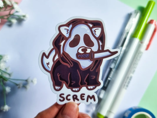 Dog Screm Sticker