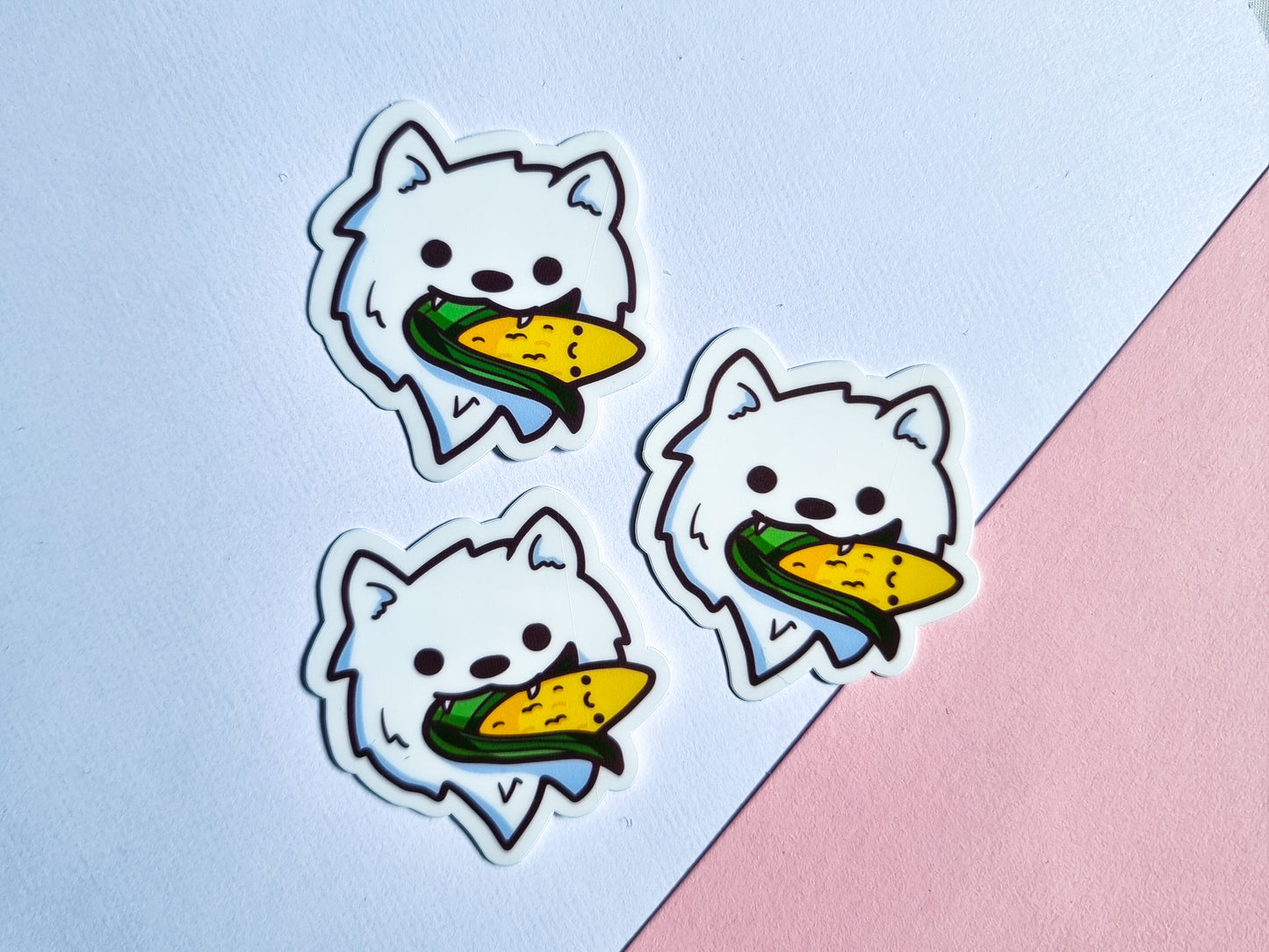 Dog Corn Sticker