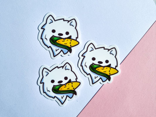 Dog Corn Sticker