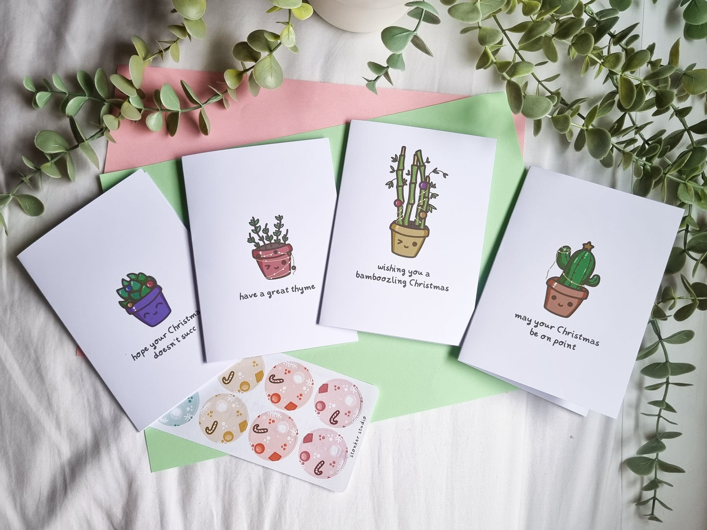 Cactus Christmas Greeting Card