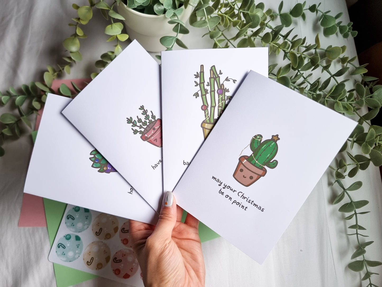 Cactus Christmas Greeting Card