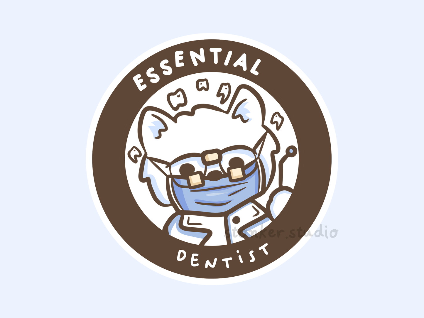 Dog Dentist Dental Hygienist Sticker