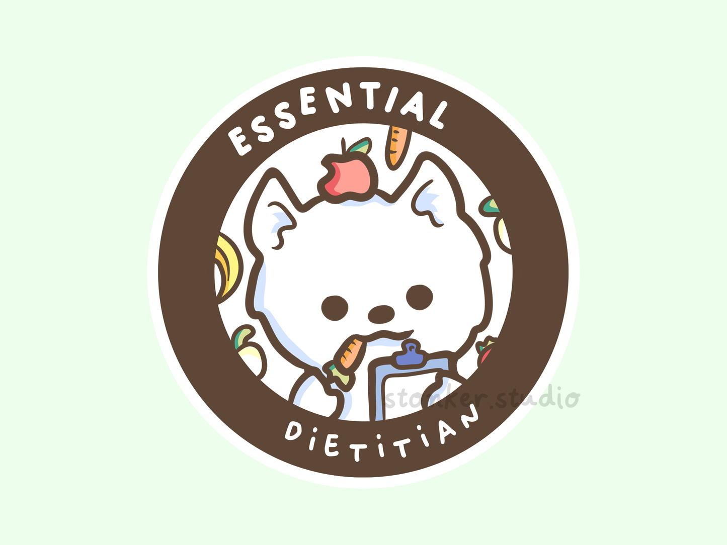 Dog Dietitian Nutritionist Sticker