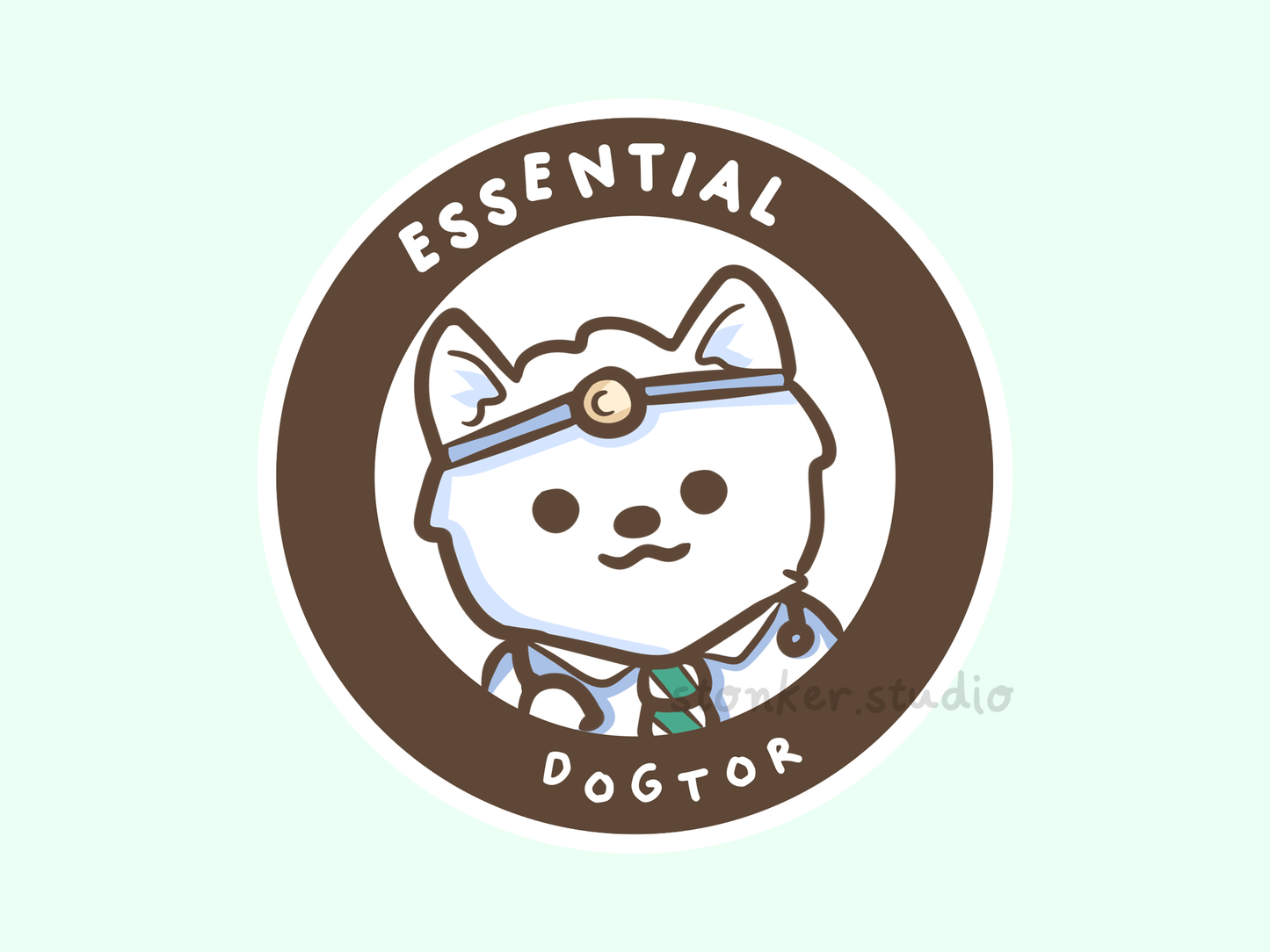 Dog Doctor Vet Surgeon Sticker