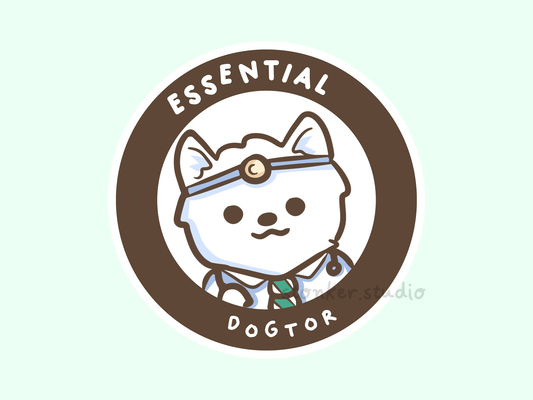 Dog Doctor Vet Surgeon Sticker