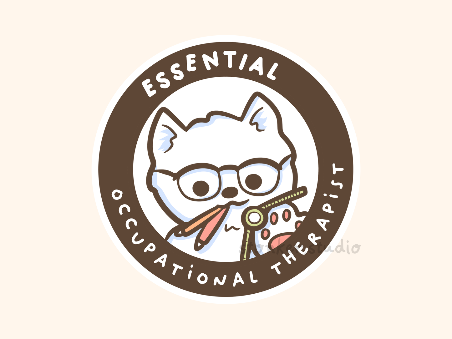 Dog Occupational Therapist OT Sticker