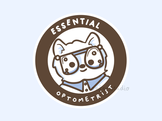 Dog Optometrist Orthoptist Sticker