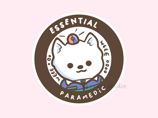 Dog Paramedic First Responder Sticker