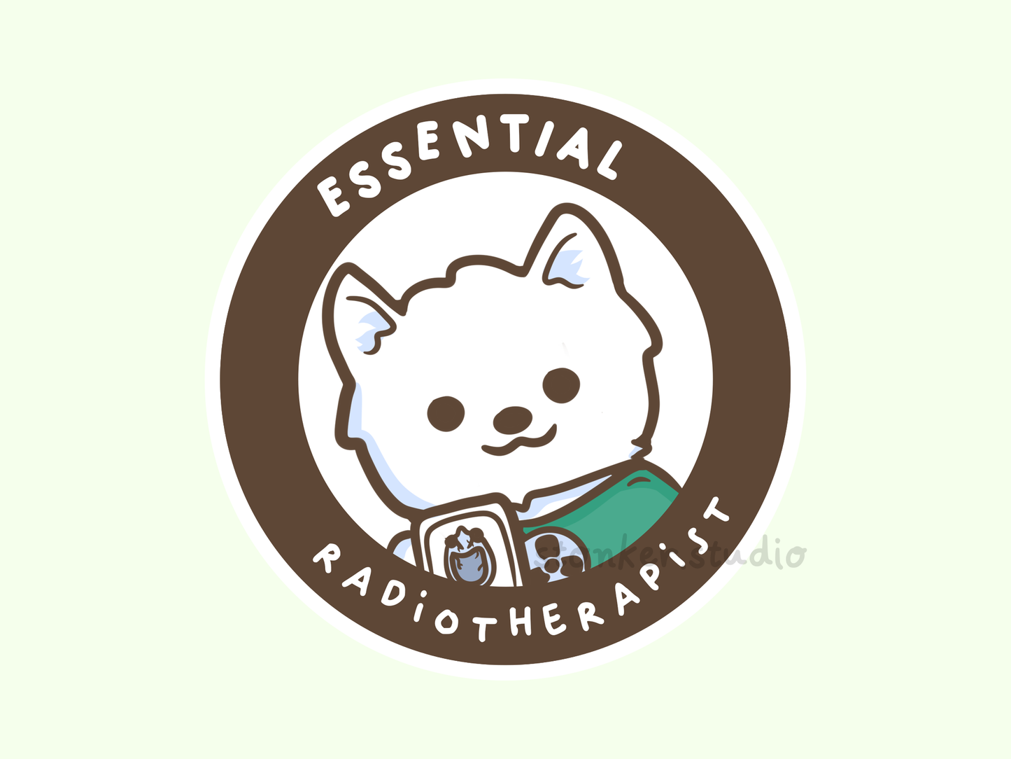 Dog Radiotherapist Radiation Therapist Sticker