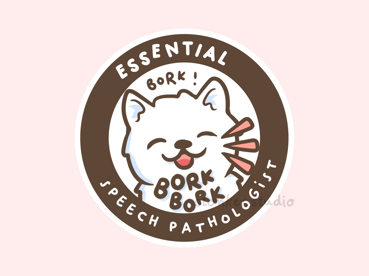 Dog Speech Therapist Pathologist Sticker