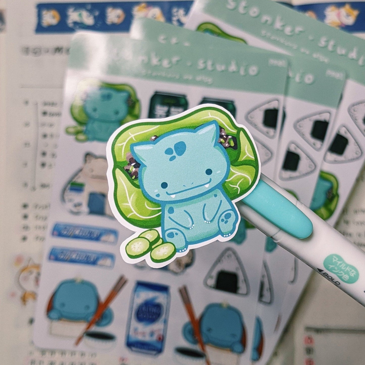 PM-Green Snacks Sticker Sheet