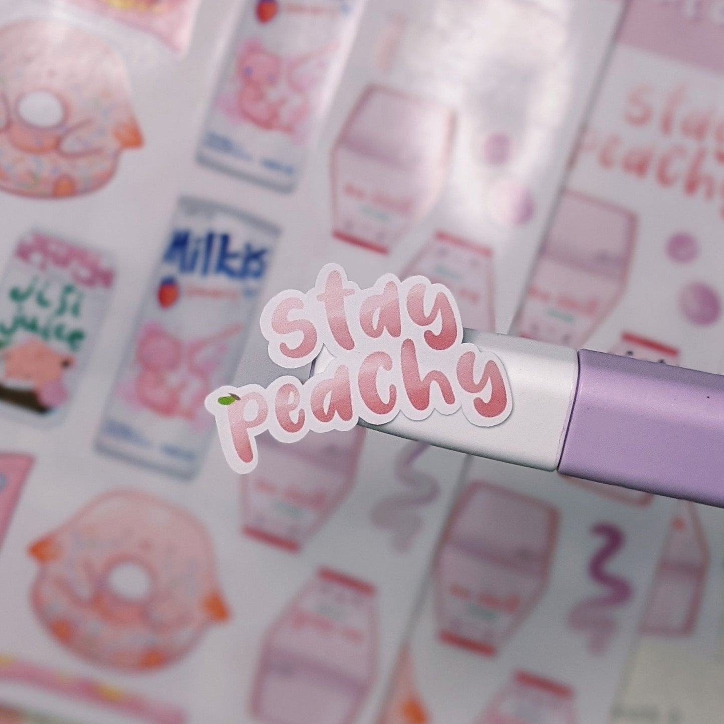 PM-Pink Snacks Sticker Sheet