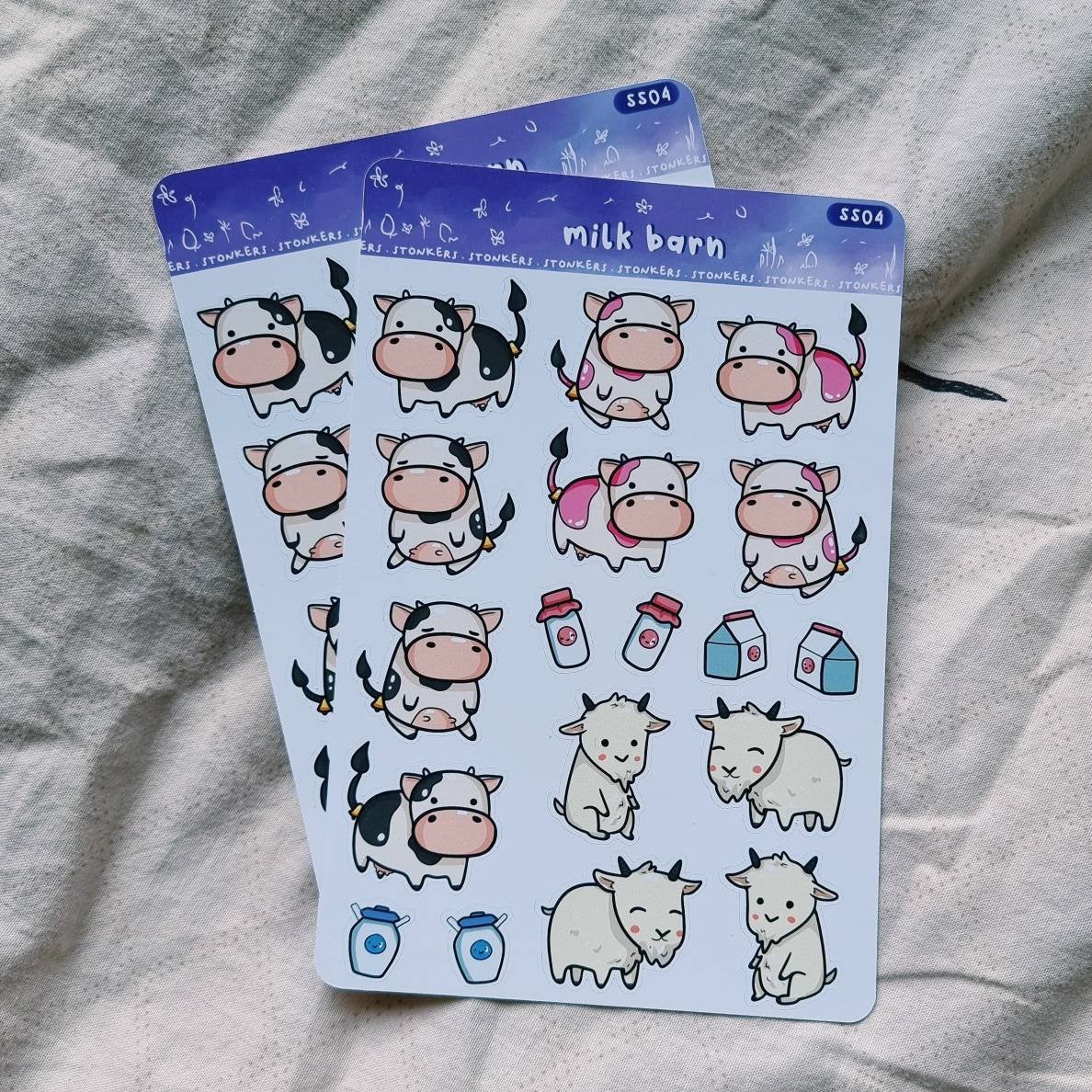 Farm Animals || 3 Sticker Sheet Pack