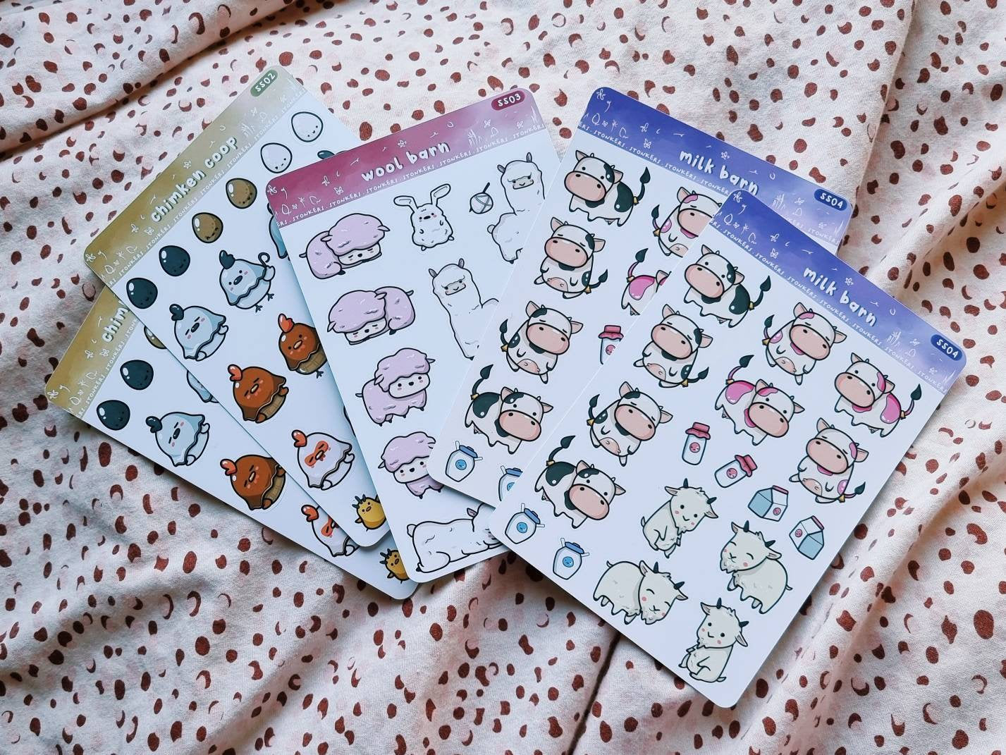 Cows and Goats Sticker Sheet